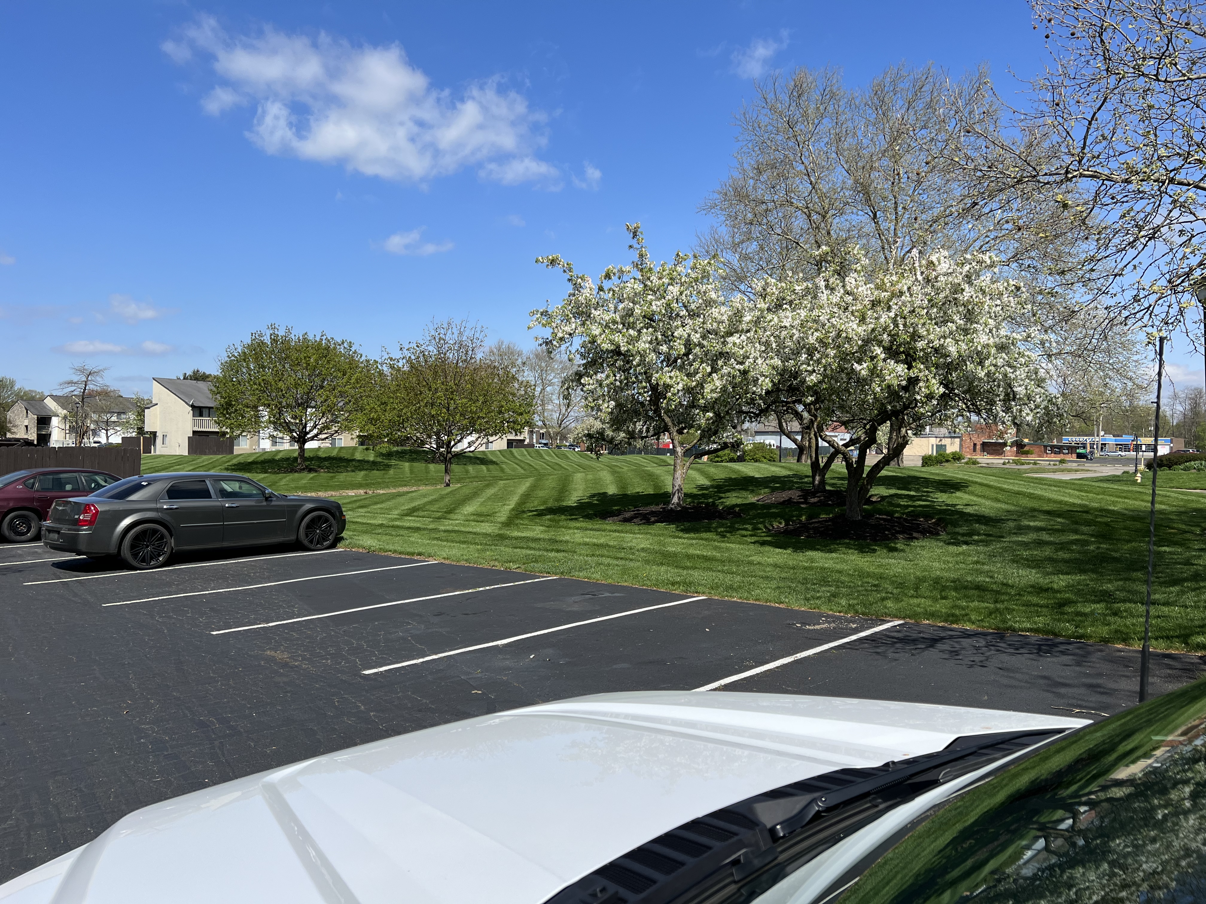 Mulch installation commercial property Ohio